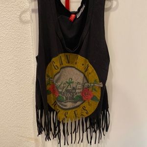 Guns N Roses fringe tank top